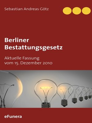 cover image of Berliner Bestattungsgesetz